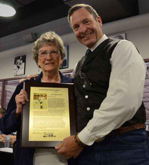 Jean and Clint with plaque