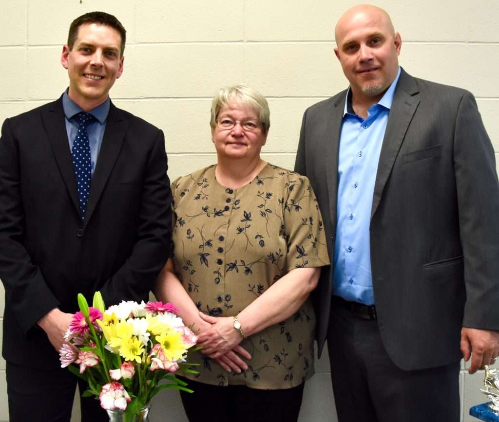 Ben Radke, left, Lorna LeBlanc and Don Golden. Photo by Stan Neufeld