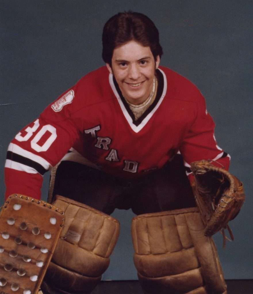 Clint Malarchuk, AJHL Fort Saskatchewan Traders. Photo courtesy of the Malarchuk family