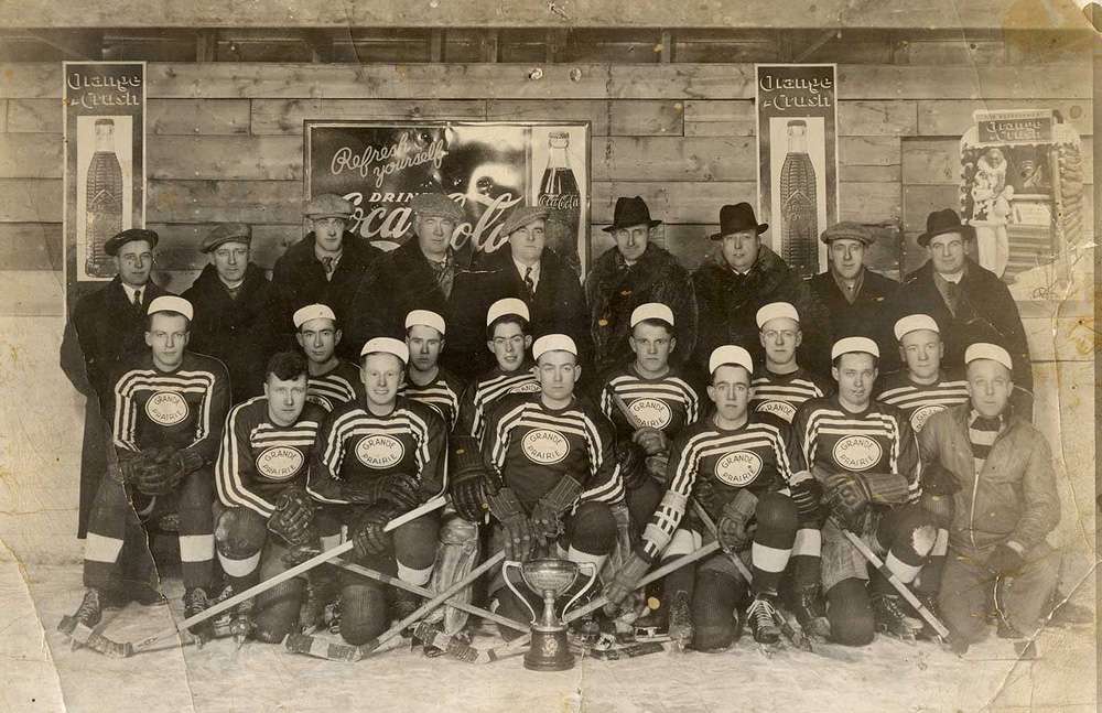 Grande Prairie Red Devils 1938-39 in the Wapiti Arena