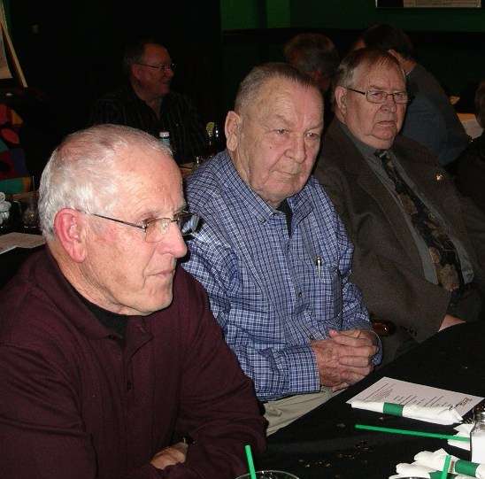Legends Bob Neufeld, Roy Peterson and Roy Borstad at the 2014 Legends Induction Ceremony